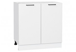 Шкаф нижний с 2-мя дверцами Флэт White In 2S / Белый 80 х 47,8 х 81,6 см