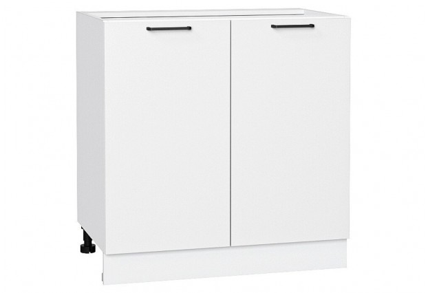 Шкаф нижний с 2-мя дверцами Флэт White In 2S / Белый 80 х 47,8 х 81,6 см