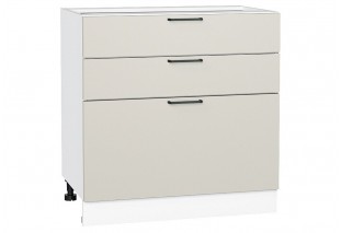 Шкаф нижний с 3-мя ящиками Флэт Cashmere In 2S / Белый 80 х 47,8 х 81,6 см