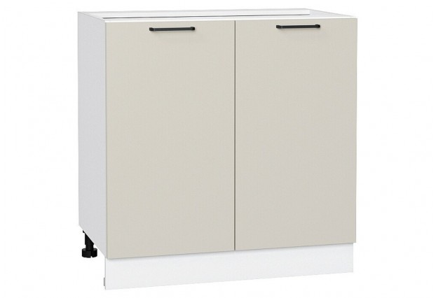Шкаф нижний с 2-мя дверцами Флэт Cashmere In 2S / Белый 80 х 47,8 х 81,6 см