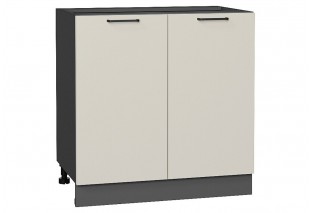 Шкаф нижний с 2-мя дверцами Флэт Cashmere In 2S / Graphite 80 х 47,8 х 81,6 см
