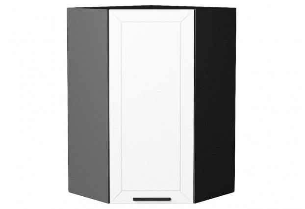 Шкаф верхний угловой Глетчер Айленд Силк / Graphite 60 х 60 х 92 см