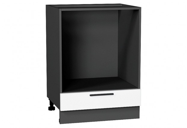Шкаф нижний под духовку Глетчер Айленд Силк / Graphite 60 х 47,4 х 81,6 см