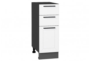 Шкаф нижний с 3-мя ящиками Глетчер Айленд Силк / Graphite 30 х 47,8 х 81,6 см