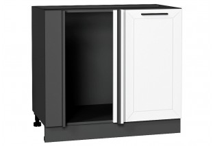 Шкаф нижний угловой Глетчер Айленд Силк / Graphite 89 х 47,8 х 81,6 см