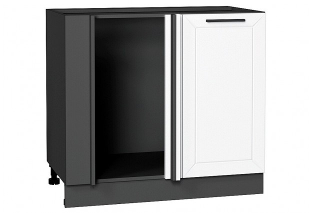Шкаф нижний угловой Глетчер Айленд Силк / Graphite 89 х 47,8 х 81,6 см