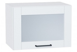 Шкаф верхний горизонтальный остекленный Флэт Плюс White In 2S / Белый 50 х 31,8 х 35,8 см
