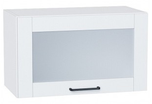 Шкаф верхний горизонтальный остекленный Флэт Плюс White In 2S / Белый 60 х 31,8 х 35,8 см