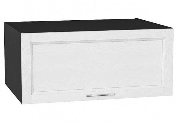 Шкаф верхний горизонтальный глубокий Сканди White Softwood / Graphite 80 х 57,6 х 35,8 см