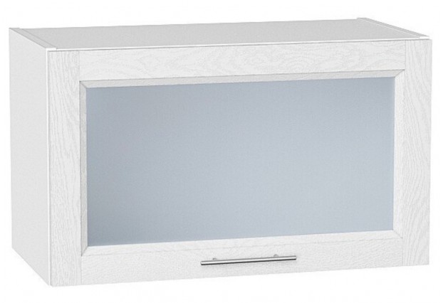 Шкаф верхний горизонтальный остекленный Сканди White Softwood / Белый 60 х 32 х 35,8 см