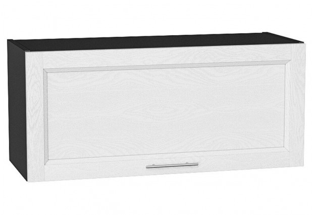 Шкаф верхний горизонтальный Сканди White Softwood / Graphite 80 х 32 х 35,8 см
