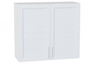 Шкаф верхний с 2-мя дверцами Сканди White Softwood / Белый 80 х 31,8 х 71,6 см