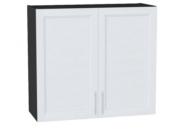 Шкаф верхний с 2-мя дверцами Сканди White Softwood / Graphite 80 х 31,8 х 71,6 см