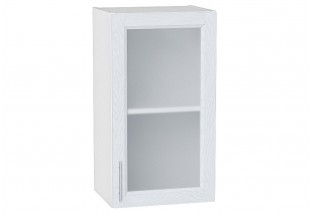 Шкаф верхний с 1-ой остекленной дверцей Сканди White Softwood / Белый 40 х 32 х 71,6 см