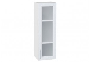 Шкаф верхний с 1-ой остекленной дверцей Сканди White Softwood / Белый 30 х 32 х 92 см