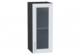 Шкаф верхний с 1-ой остекленной дверцей Сканди White Softwood / Graphite 30 х 32 х 71,6 см