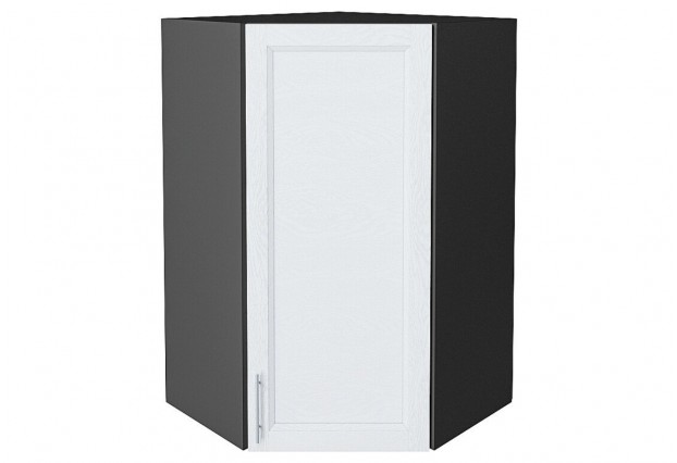 Шкаф верхний угловой Сканди White Softwood / Graphite 60 х 60 х 92 см