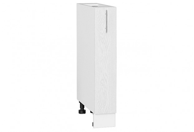 Шкаф нижний бутылочница Сканди White Softwood / Белый 15 х 48 х 81,6 см