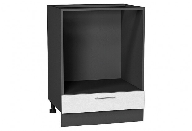Шкаф нижний под духовку Сканди White Softwood / Graphite 60 х 47,6 х 81,6 см