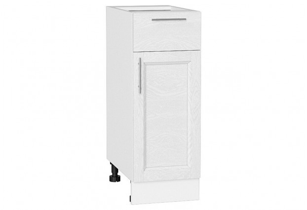 Шкаф нижний с 1-ой дверцей и ящиком Сканди White Softwood / Белый 30 х 48 х 81,6 см