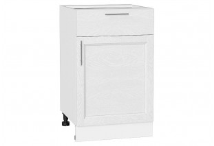 Шкаф нижний с 1-ой дверцей и ящиком Сканди White Softwood / Белый 50 х 48 х 81,6 см