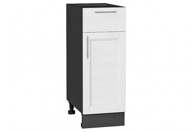 Шкаф нижний с 1-ой дверцей и ящиком Сканди White Softwood / Graphite 30 х 48 х 81,6 см