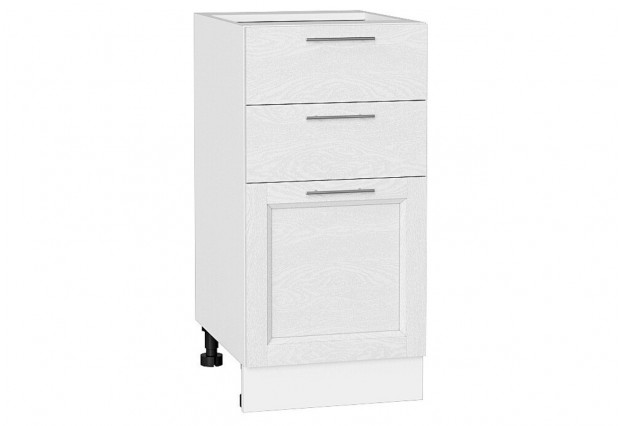 Шкаф нижний с 3-мя ящиками Сканди White Softwood / Белый 40 х 48 х 81,6 см