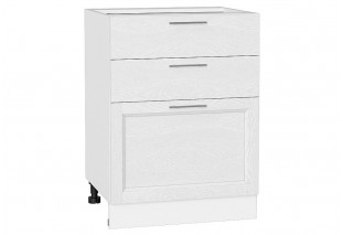 Шкаф нижний с 3-мя ящиками Сканди White Softwood / Белый 60 х 48 х 81,6 см