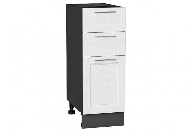Шкаф нижний с 3-мя ящиками Сканди White Softwood / Graphite 30 х 48 х 81,6 см