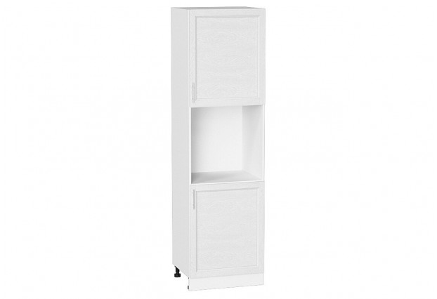 Шкаф пенал с 2-мя дверцами под технику Сканди White Softwood / Белый 60 х 57,6 х 213,2 см