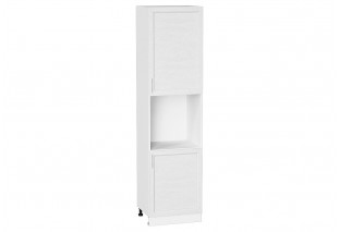 Шкаф пенал с 2-мя дверцами под технику Сканди White Softwood / Белый 60 х 57,6 х 233,6 см