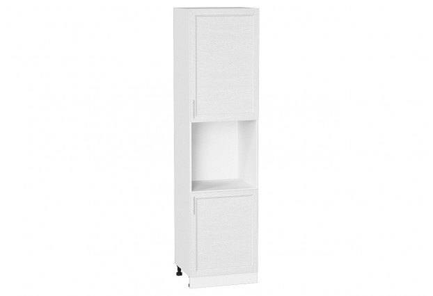 Шкаф пенал с 2-мя дверцами под технику Сканди White Softwood / Белый 60 х 57,6 х 233,6 см