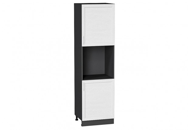 Шкаф пенал с 2-мя дверцами под технику Сканди White Softwood / Graphite 60 х 57,6 х 213,2 см