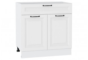 Шкаф нижний с 2-мя дверцами и ящиком Ницца Blanco / Белый 80 х 47,8 х 81,6 см