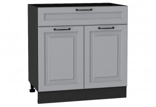 Шкаф нижний с 2-мя дверцами и ящиком Ницца Magnum / Graphite 80 х 47,8 х 81,6 см