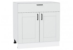 Шкаф нижний с 2-мя дверцами и ящиком Лофт Super White / Белый 80 х 48 х 81,6 см