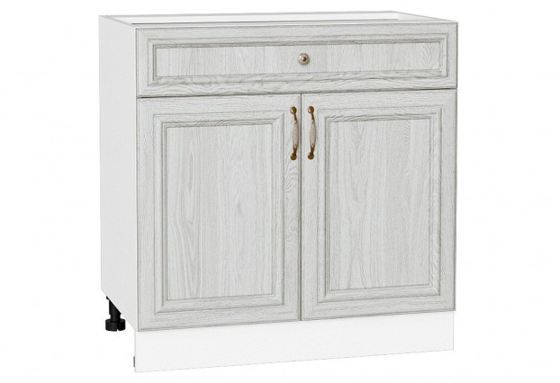 Шкаф нижний с 2-мя дверцами и ящиком Шале White Dreamline / Белый 80 х 48 х 81,6 см
