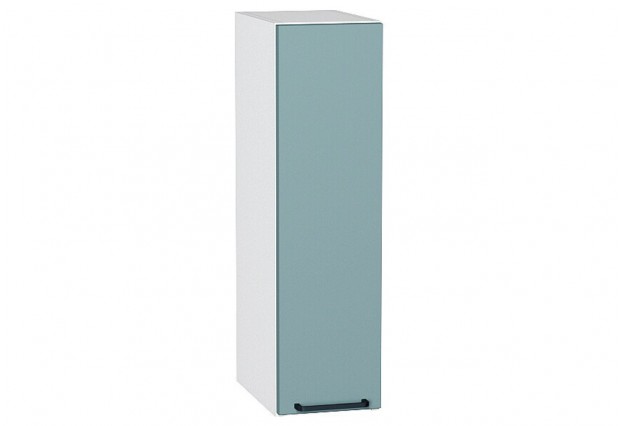 Шкаф верхний бутылочница Флэт Grey-green In 2S / Белый 20 х 31,8 х 71,6 см