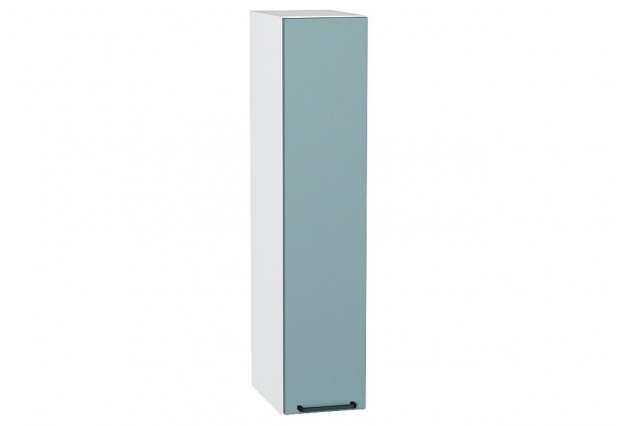 Шкаф верхний бутылочница Флэт Grey-green In 2S / Белый 20 х 31,8 х 92 см