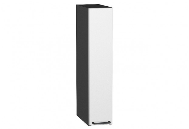 Шкаф верхний бутылочница Флэт White In 2S / Graphite 15 х 31,8 х 71,6 см