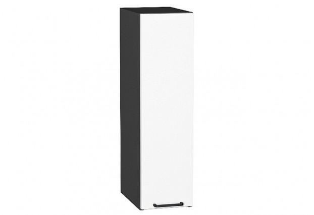 Шкаф верхний бутылочница Флэт White In 2S / Graphite 20 х 31,8 х 71,6 см
