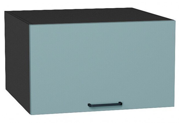 Шкаф верхний горизонтальный глубокий Флэт Grey-green In 2S / Graphite 60 х 57,4 х 35,8 см
