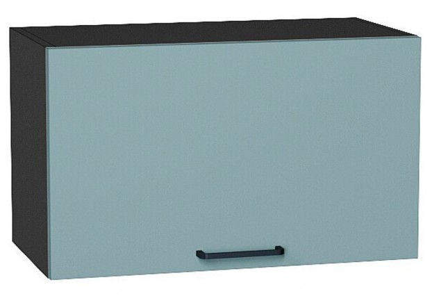 Шкаф верхний горизонтальный Флэт Grey-green In 2S / Graphite 60 х 31,8 х 35,8 см