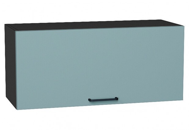 Шкаф верхний горизонтальный Флэт Grey-green In 2S / Graphite 80 х 31,8 х 35,8 см