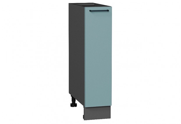 Шкаф нижний бутылочница Флэт Grey-green In 2S / Graphite 20 х 47,8 х 81,6 см