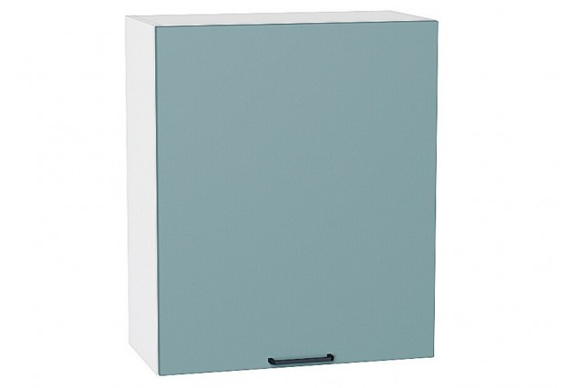 Шкаф верхний с 1-ой дверцей Флэт Grey-green In 2S / Белый 60 х 31,8 х 71,6 см