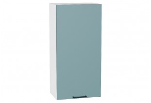 Шкаф верхний с 1-ой дверцей Флэт Grey-green In 2S / Белый 45 х 31,8 х 92 см