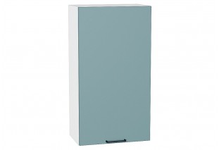 Шкаф верхний с 1-ой дверцей Флэт Grey-green In 2S / Белый 50 х 31,8 х 92 см