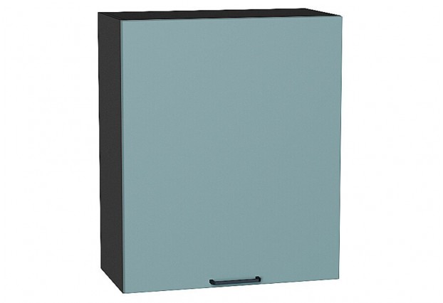 Шкаф верхний с 1-ой дверцей Флэт Grey-green In 2S / Graphite 60 х 31,8 х 71,6 см