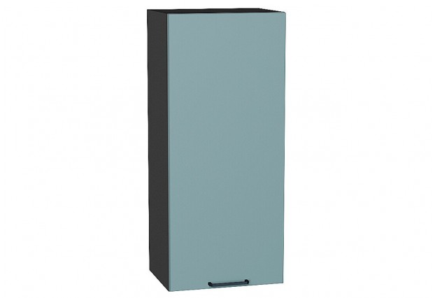 Шкаф верхний с 1-ой дверцей Флэт Grey-green In 2S / Graphite 40 х 31,8 х 92 см